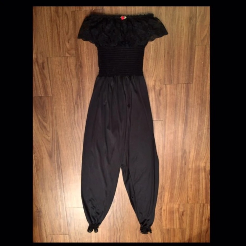 Undercover Woman Lingerie Black Romper Size M